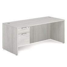 OfficeSource OS Laminate Collection Single 3/4 Pedestal Desk - 71'' x 30''