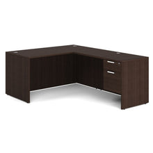 OfficeSource OS Laminate Collection Single 3/4 Pedestal ''L'' Desk - 60'' x 30''