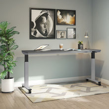 OfficeSource | StandUp Standing Desk Collection | Pneumatic Height Adjustable Base with Casters - 60''W x 30''D