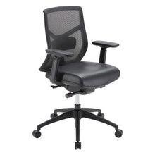 OfficeSource Starlight Mid Back Luxe Task Chair with Black Frame and Seat Slider