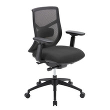 OfficeSource Starlight Mid Back Luxe Task Chair with Black Frame and Seat Slider