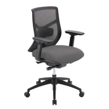 OfficeSource Starlight Mid Back Luxe Task Chair with Black Frame and Seat Slider