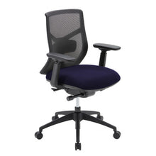 OfficeSource Starlight Mid Back Luxe Task Chair with Black Frame and Seat Slider