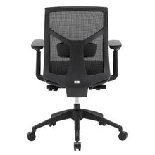 OfficeSource Starlight Mid Back Luxe Task Chair with Black Frame and Seat Slider