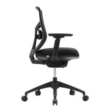 OfficeSource Starlight Mid Back Luxe Task Chair with Black Frame and Seat Slider