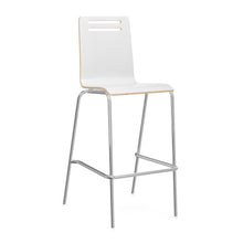 OfficeSource | Rowan | Square Bentwood Bar Height Café Stool - Set of 2