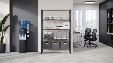 OfficeSource 5-Shelf 48''Wx24''Dx72''H Wire Rack