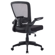 OfficeSource | Finn | Flip Arm Mesh Back Task Chair with Black Frame