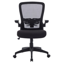 OfficeSource | Finn | Flip Arm Mesh Back Task Chair with Black Frame