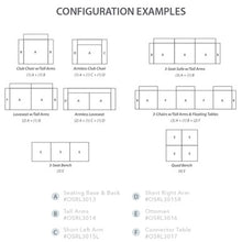 OfficeSource | Saxon | Modular Reception Seating  Base and Back