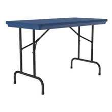 OfficeSource | Colorful Blow Mold Folding Tables | Fixed Height Blow Mold Table - 48'' x 24''