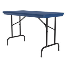 OfficeSource | Colorful Blow Mold Folding Tables | Fixed Height Blow Mold Table - 48'' x 24''
