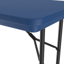 OfficeSource | Colorful Blow Mold Folding Tables | Fixed Height Blow Mold Table - 48'' x 24''