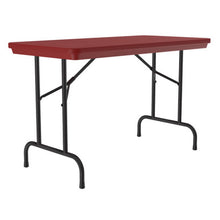 OfficeSource | Colorful Blow Mold Folding Tables | Fixed Height Blow Mold Table - 48'' x 24''