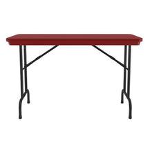 OfficeSource | Colorful Blow Mold Folding Tables | Fixed Height Blow Mold Table - 48'' x 24''