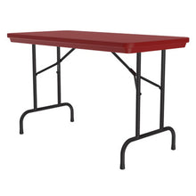 OfficeSource | Colorful Blow Mold Folding Tables | Fixed Height Blow Mold Table - 48'' x 24''