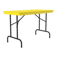 OfficeSource | Colorful Blow Mold Folding Tables | Fixed Height Blow Mold Table - 48'' x 24''