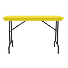 OfficeSource | Colorful Blow Mold Folding Tables | Fixed Height Blow Mold Table - 48'' x 24''