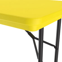 OfficeSource | Colorful Blow Mold Folding Tables | Fixed Height Blow Mold Table - 48'' x 24''