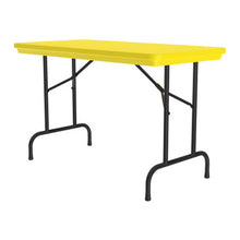 OfficeSource | Colorful Blow Mold Folding Tables | Fixed Height Blow Mold Table - 48'' x 24''