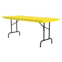 OfficeSource | Colorful Blow Mold Folding Tables | Fixed Height Blow Mold Table - 72'' x 30''