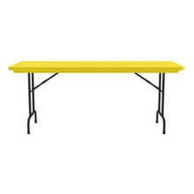 OfficeSource | Colorful Blow Mold Folding Tables | Fixed Height Blow Mold Table - 72'' x 30''