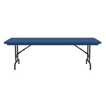 OfficeSource | Colorful Blow Mold Folding Tables | Adjustable Height Blow Mold Table - 60'' x 30''