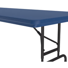 OfficeSource | Colorful Blow Mold Folding Tables | Adjustable Height Blow Mold Table - 60'' x 30''