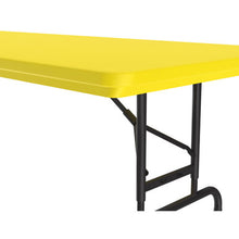 OfficeSource | Colorful Blow Mold Folding Tables | Adjustable Height Blow Mold Table - 60'' x 30''
