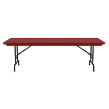 OfficeSource | Colorful Blow Mold Folding Tables | Adjustable Height Blow Mold Table - 72'' x 30''