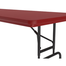 OfficeSource | Colorful Blow Mold Folding Tables | Adjustable Height Blow Mold Table - 72'' x 30''