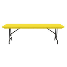 OfficeSource | Colorful Blow Mold Folding Tables | Adjustable Height Blow Mold Table - 72'' x 30''