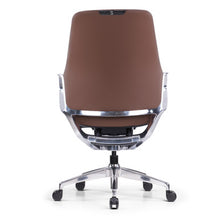 OfficeSource | Veneto | Executive Mid-Back Chair with Polished Aluminum Frame