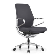OfficeSource | Veneto | Executive Mid-Back Chair with Polished Aluminum Frame