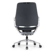 OfficeSource | Veneto | Executive Mid-Back Chair with Polished Aluminum Frame