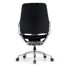 OfficeSource | Veneto | Executive Mid-Back Chair with Polished Aluminum Frame