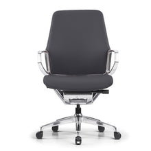 OfficeSource | Veneto | Executive Mid-Back Chair with Polished Aluminum Frame