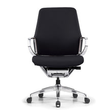 OfficeSource | Veneto | Executive Mid-Back Chair with Polished Aluminum Frame