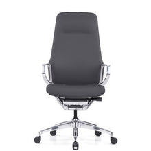OfficeSource | Veneto | Executive High Back Chair with Polished Aluminum Frame