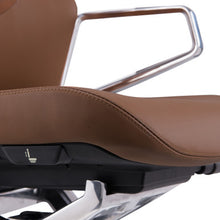 OfficeSource | Veneto | Executive High Back Chair with Polished Aluminum Frame