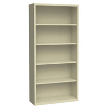 OfficeSource | Steel Bookcase | 5 Shelf Metal Bookcase, 72'' High