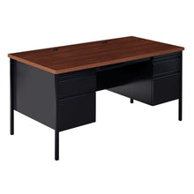 OfficeSource | Raleigh | 60''W Double Pedestal Steel Desk
