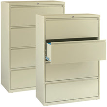 OfficeSource Steel Lateral File Collection 4 Drawer Lateral File Cabinet, 30'' Wide