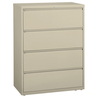 OfficeSource Steel Lateral File Collection 4 Drawer Lateral File Cabinet, 42'' Wide