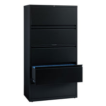 OfficeSource Steel Lateral File Collection 5 Drawer Lateral File Cabinet, 30'' Wide