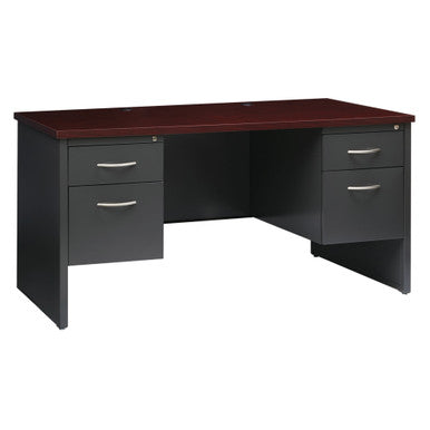 OfficeSource | Bedford | 60''W Double Pedestal Desk