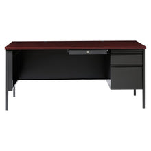 OfficeSource | Raleigh | 66''W Single Right Pedestal Desk