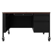 OfficeSource | Whitley | 48''W Mobile Double Pedestal Teacher's Desk