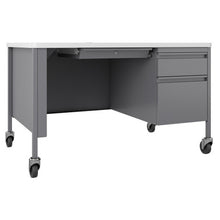OfficeSource | Whitley | 48''W Mobile Double Pedestal Teacher's Desk