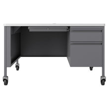 OfficeSource | Whitley | 48''W Mobile Double Pedestal Teacher's Desk